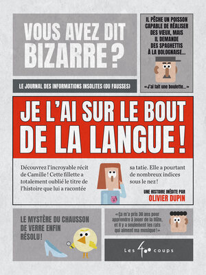 cover image of Je l'ai sur le bout de la langue